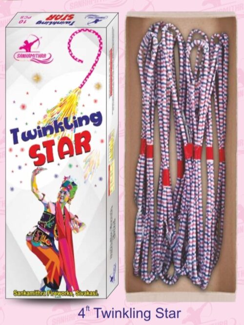 4" Twinkling Star — Ropes and candles by Sadhana Crackers