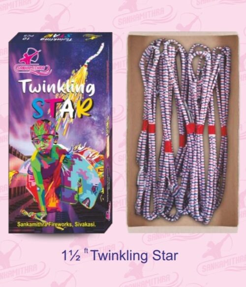 1.5 Twinkling Star — Ropes and candles by Sadhana Crackers