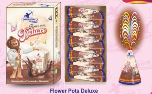 Flower pots Deluxe( 5piece) — Flower Pots by Sadhana Crackers