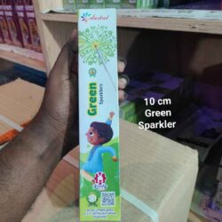 10 cm Green Sparklers — Sparklers by Sadhana Crackers