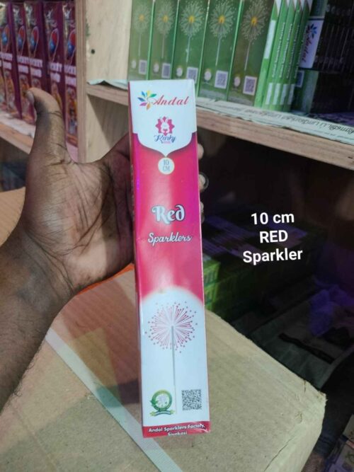 10 cm Red Sparklers — Sparklers by Sadhana Crackers
