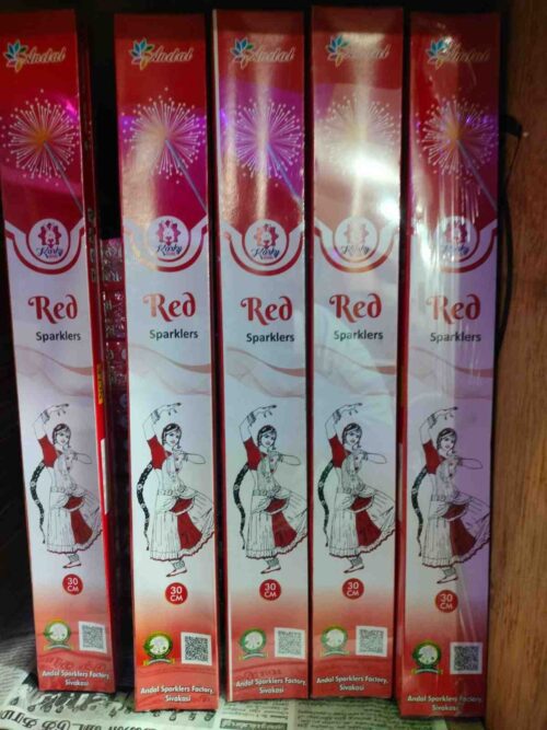 30 cm red Sparklers — Sparklers by Sadhana Crackers